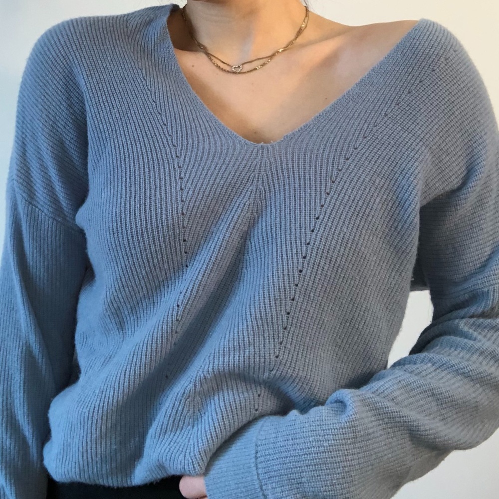 Vince Blue 100% Cashmere Sweater